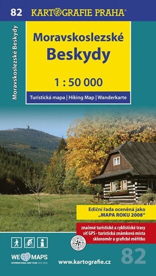 Moravskoslezské Beskydy turistická mapa 1:50 000