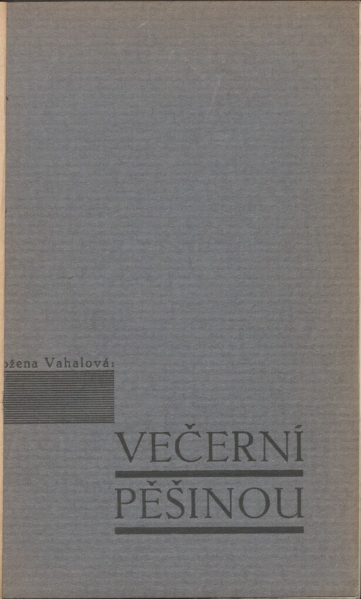Večerní pěšinou: pastely