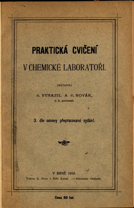 Praktická cvičení v chemické laboratoři