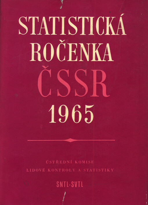 Statistická ročenka Československé socialistické republiky
