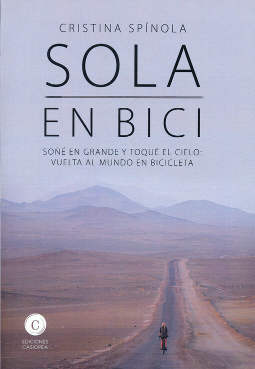 Sola en bici