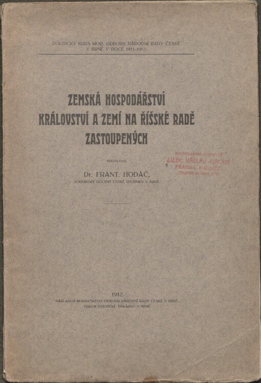 Zemská hospodářství království a zemí na říšské radě zastoupených