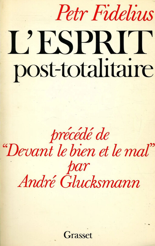 L'Esprit post-totalitaire