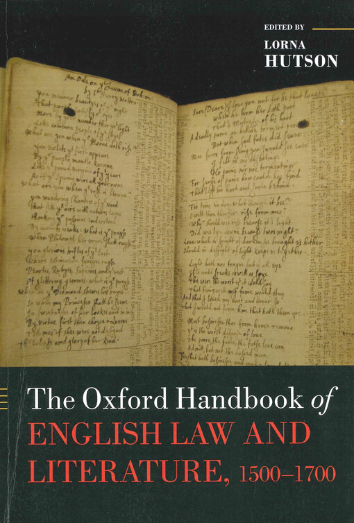 The Oxford handbook of English law and literature, 1500-1700