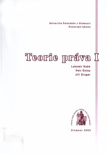Teorie práva I
