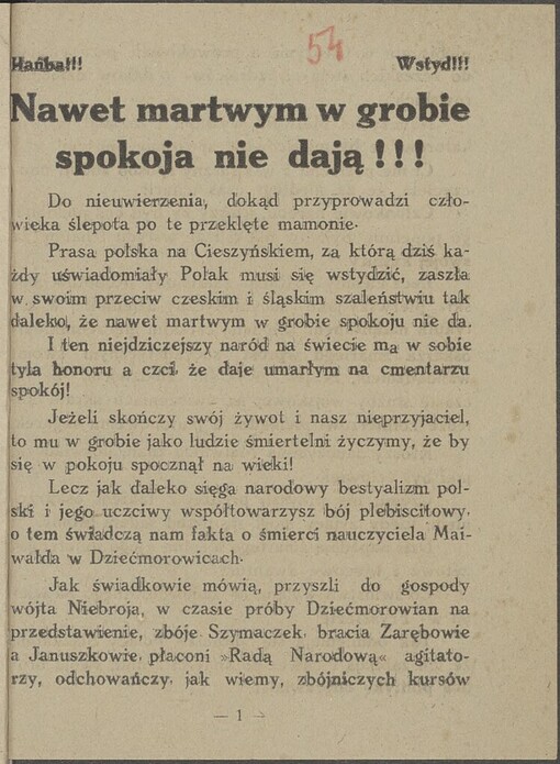 Nawet martwym w grobie spokoja nie dają !!!