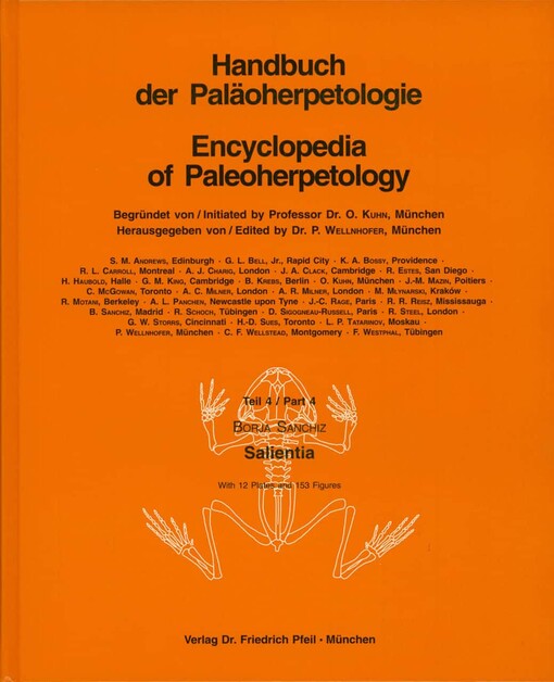 Handbuch der Paläoherpetologie. Teil 4, Salientia