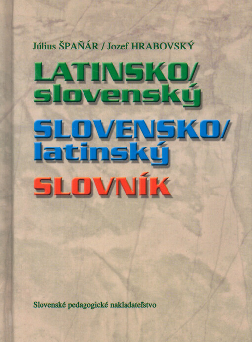 Slovensko-latinský slovník