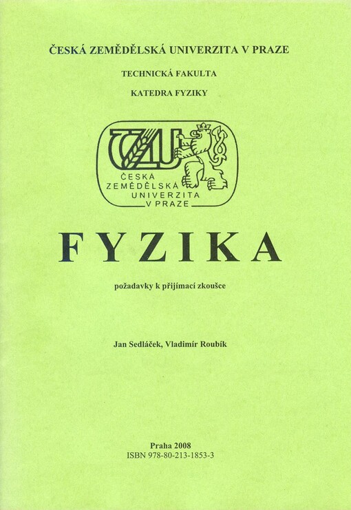 Fyzika : požadavky k přijímací zkoušce