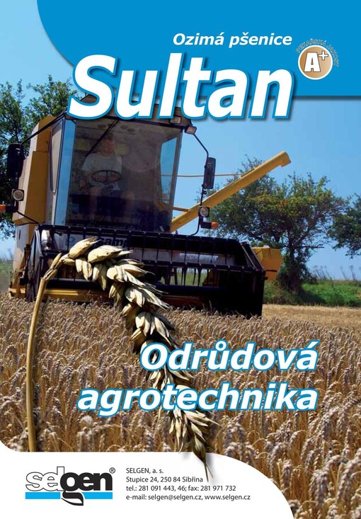 Ozimá pšenice Sultan : odrůdová agrotechnika