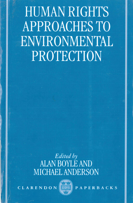 Human rights approaches to environmental protection