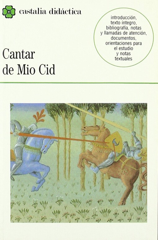 Cantar de Mio Cid (Castalia Didactica) (Spanish Edition)