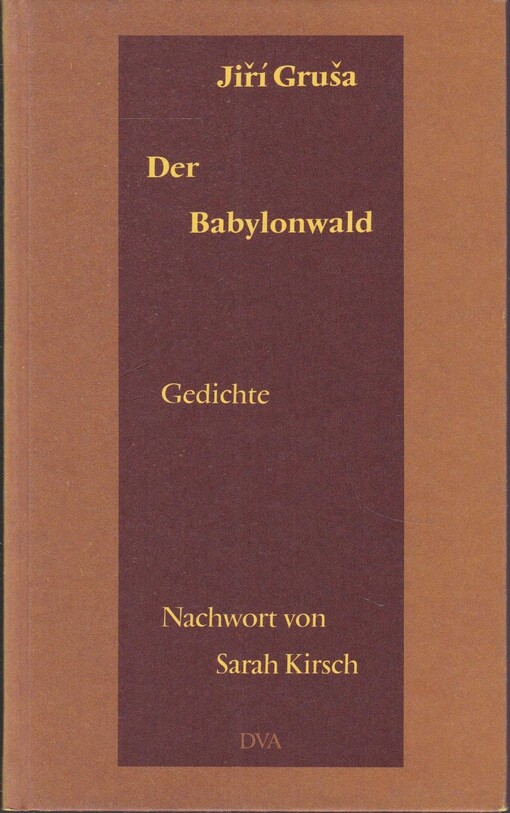 Der Babylonwald : Gedichte 1988