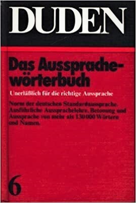 AUSSPRACHEW.BUCH/DUDEN V.06, BIBL.INST. ISBN PREFIX 3 (Duden 6)