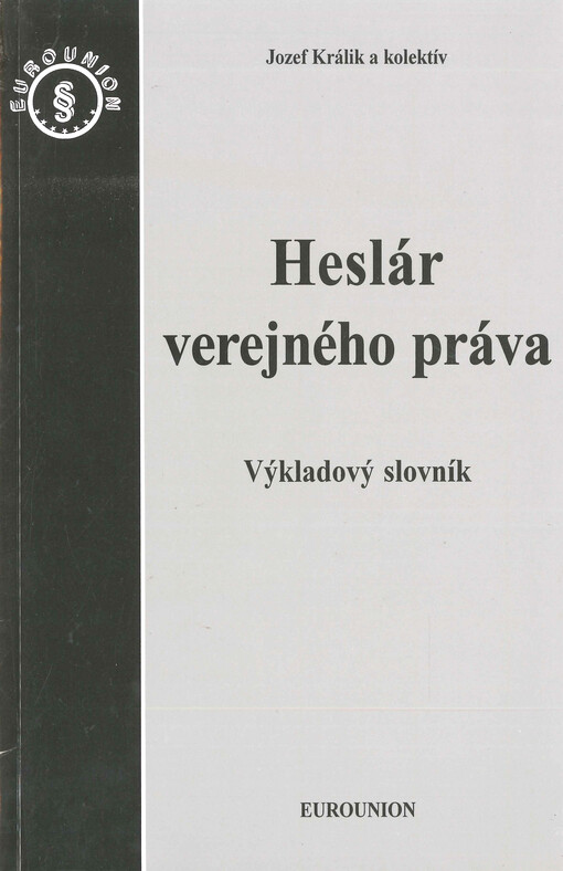 Heslár verejného práva : výkladový slovník