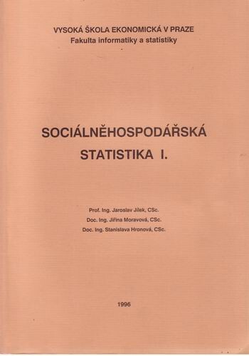 Sociálněhospodářská statistika I.