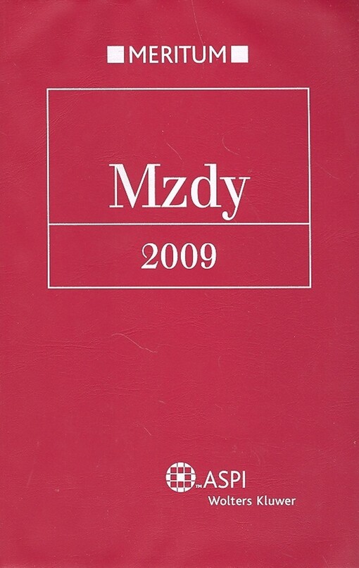 Mzdy 2009 : výklad je zpracován k právnímu stavu ke dni 1.1.2009