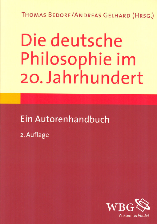 Die deutsche Philosophie im 20. Jahrhundert : ein Autorenhandbuch