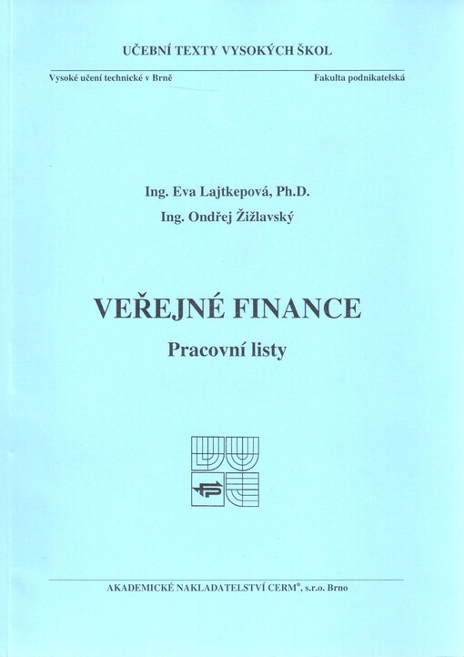 Veřejné finance: pracovní listy