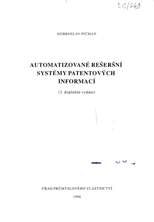 Automatizované rešeršní systémy patentových informací