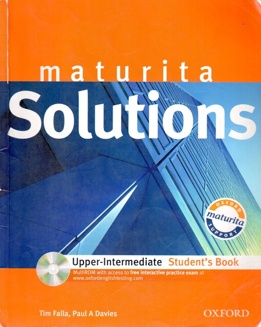 Maturita solutions :upper-intermediate, student’s book