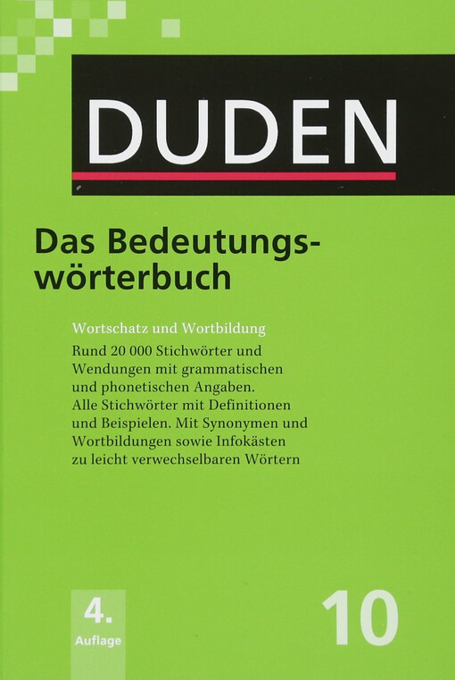 Duden Bedeutungswörterbuch