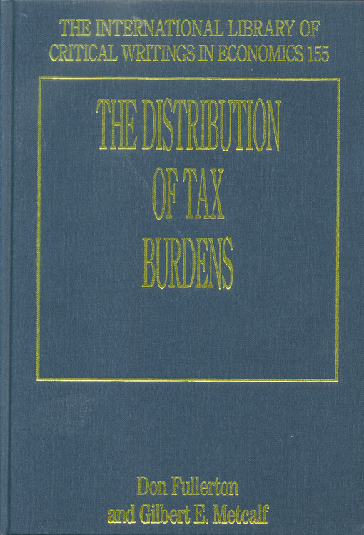The distribution of tax burdens