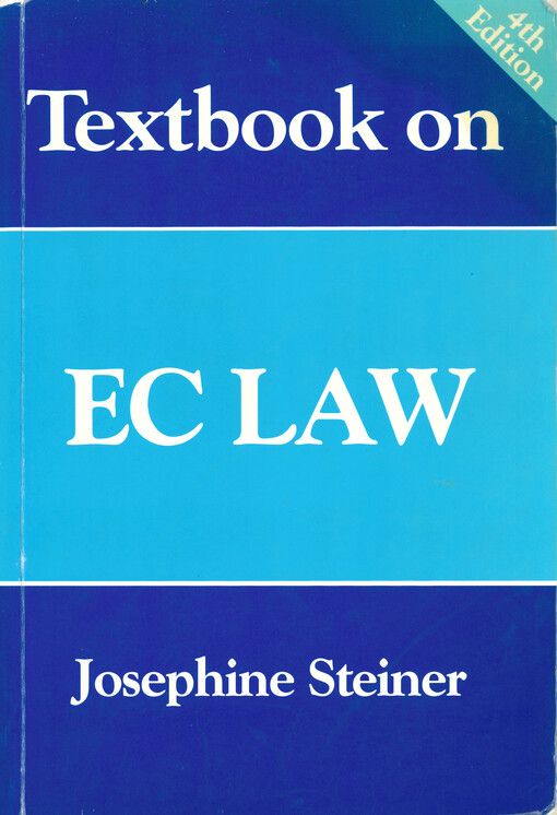 Textbook on EC law