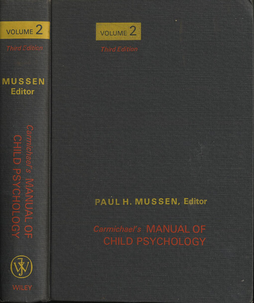 Carmichael's Manual of Child Psychology, Vol. 2
