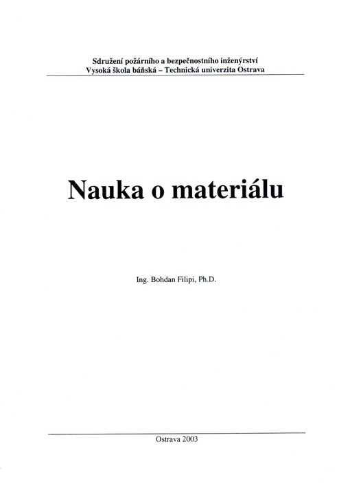 Nauka o materiálu