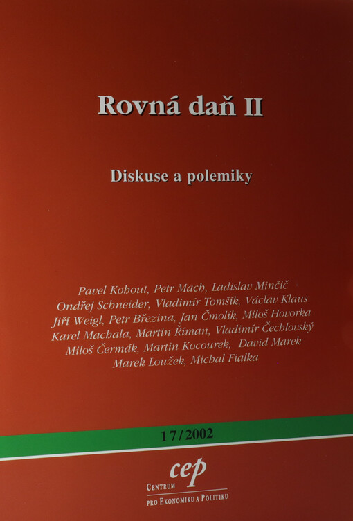 Rovná daň II : diskuse a polemiky