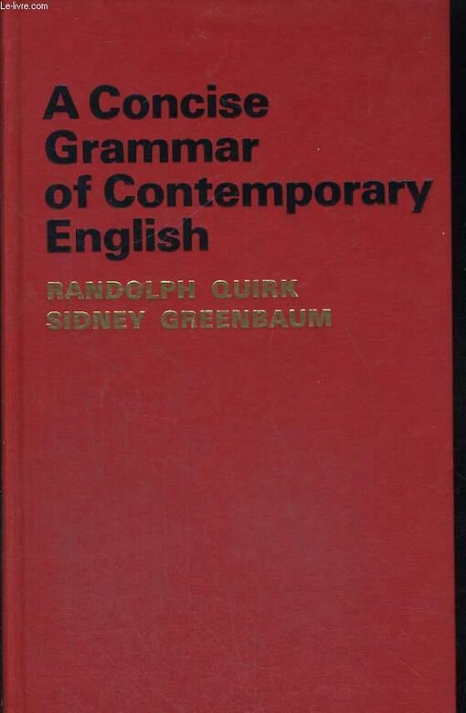 A Concise Grammar of Contemporary English