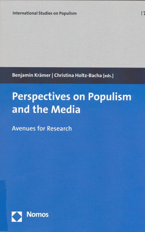 Perspectives on populism and the media : avenues for research