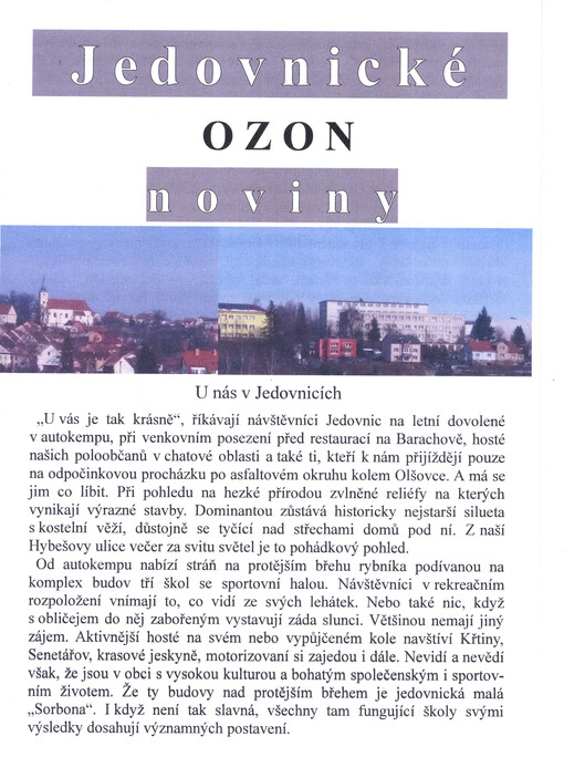 Jedovnické noviny OZON