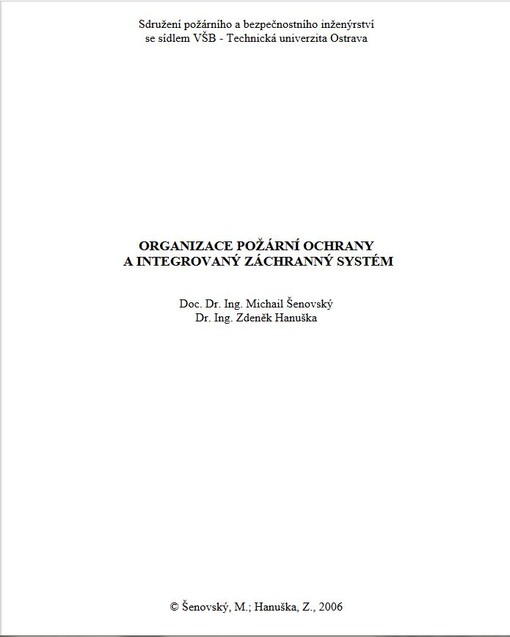 Organizace požární ochrany a integrovaný záchranný systém