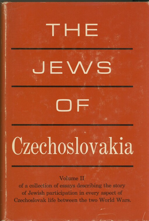The Jews of Czechoslovakia : historical studies and surveys. Volume III
