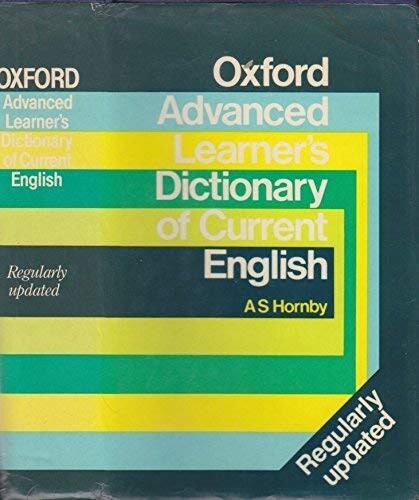 Oxford advanced learner's dictionary of current English