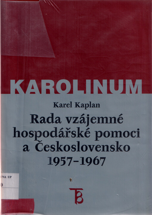 Rada vzájemné hospodářské pomoci a Československo 1957-1967