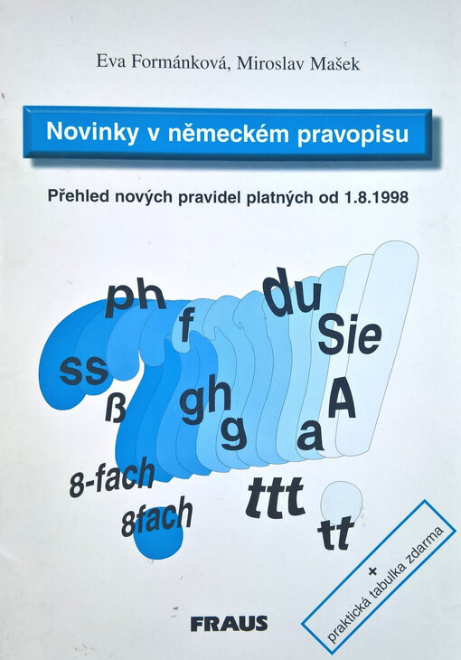 Novinky v německém pravopisu : přehled nových pravidel platných od 1.8.1998
