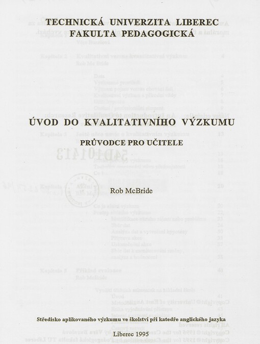 Úvod do kvalitativního výzkumu: průvodce pro učitele