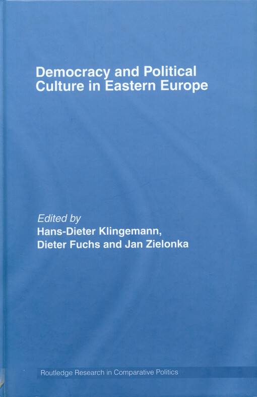 Democracy and political culture in Eastern Europe