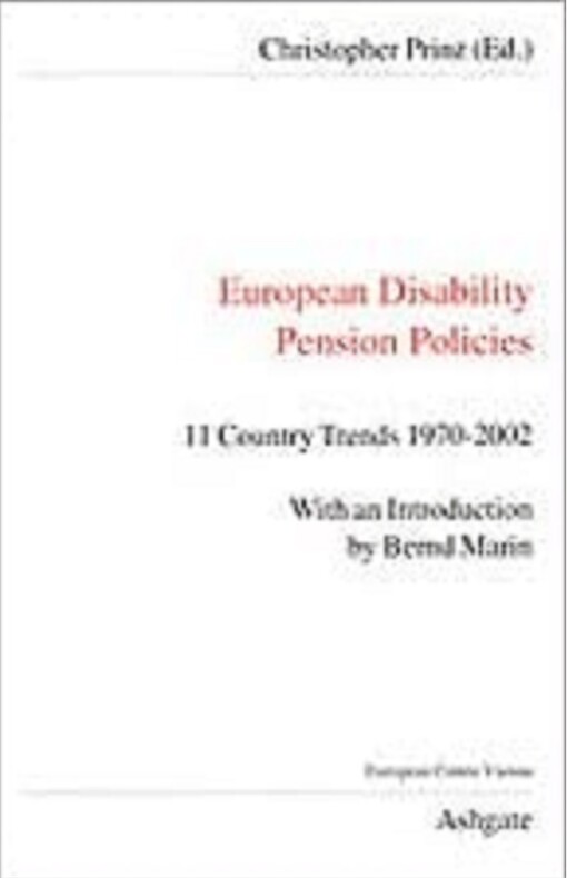 European disability pension policies : 11 country trends, 1970-2002