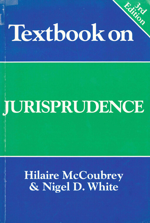 Textbook on jurisprudence
