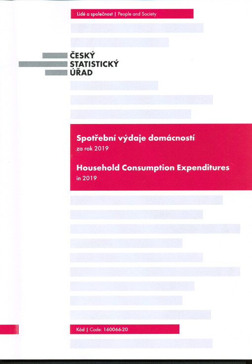 Spotřební výdaje domácností za rok ... = Household consumption expenditures in ...