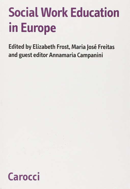 Social Work Education in Europe