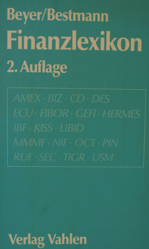 Finanzlexikon (German Edition)