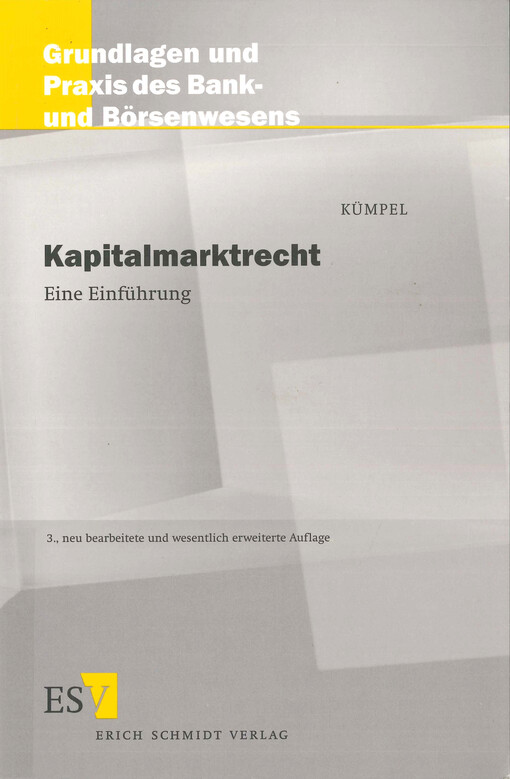 Kapitalmarktrecht : eine Einführung