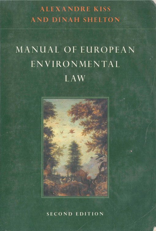 Manual of european environmental law