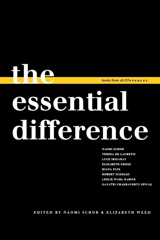 The Essential Difference (Books from differences)