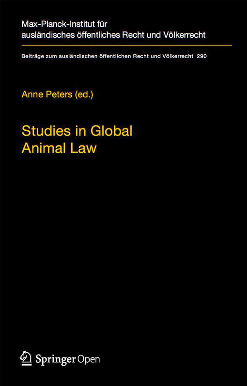 Studies in global animal law